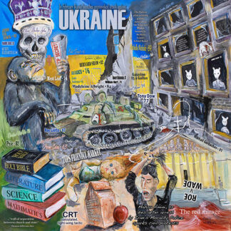 Collage painting of 2022